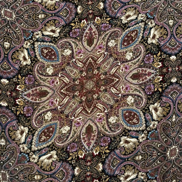 J. Jill Purple Floral Print Blouse Size Large - Picture 6 of 8